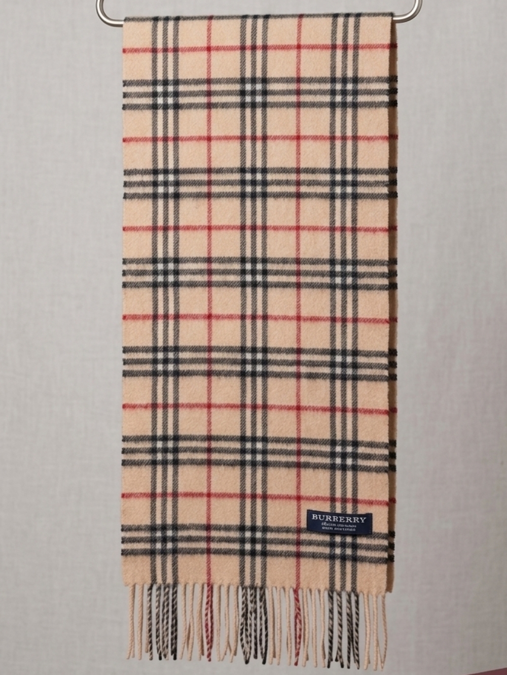 Burberry London authentic 80” long scarf cashmere England classic print